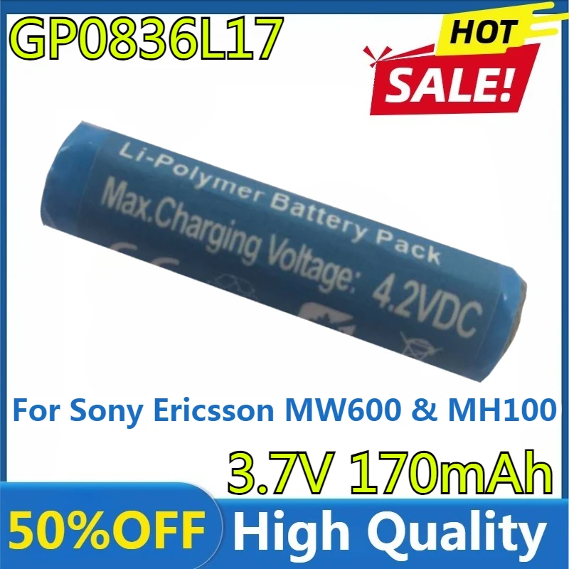 

New High Quality Replaceable 300mAh GP0836L17 HS-MW600 Battery for Sony Ericsson MW600 & MH100 Wireless Headset