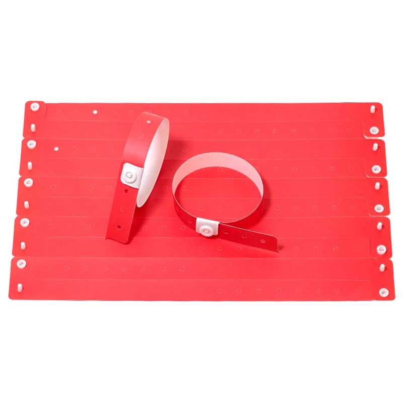 مادة ورقية مركبة يمكن التخلص منها سوار بلاستيكي مخصص، أساور معصم للمهرجانات ذات ألوان عادية، مخصصة للمناسبات، 10 قطع #2