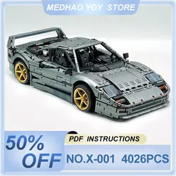 MOC-140269 Technical Super Sports Car Compatible 42143 Building Blocks Bricks Puzzle Toy Birthday Gfits For Adult Boy Friends