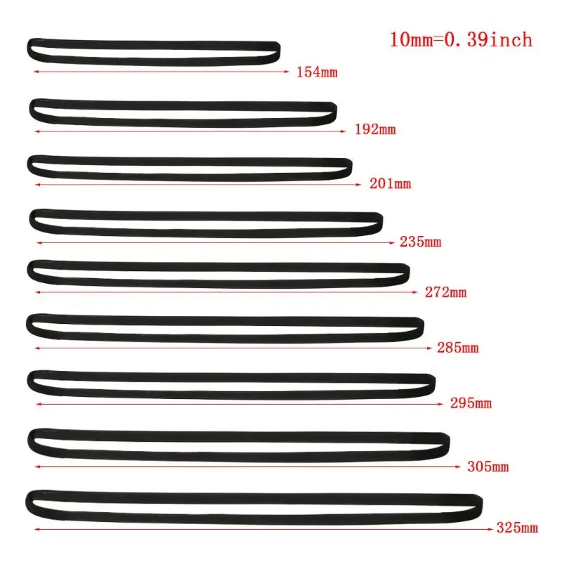 Antriebsriemen Gummi-Plattenspieler-Übertragungsgurt 5 mm 4 mm Ersatzzubehör Phonoband