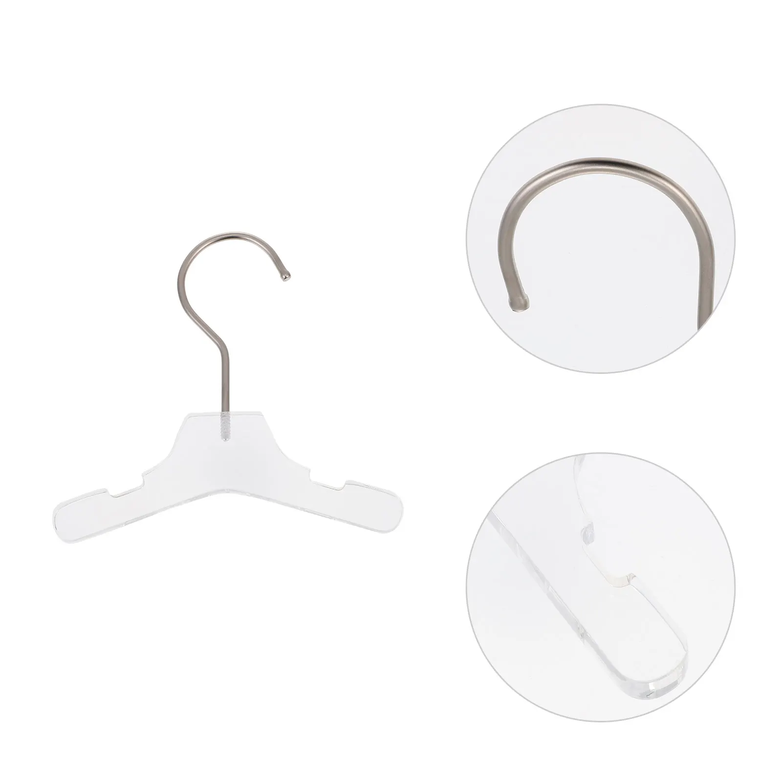 

Small Hangers for Dog Clothes Pet Wear-resistant Coat Stainless Steel Anti-s
