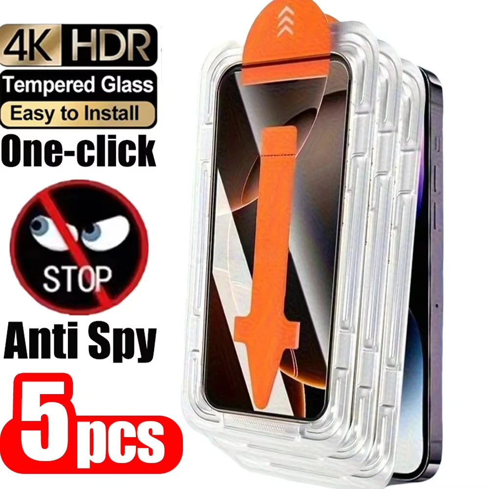 

Anti-Spy Tempered Glass For iPhone 15 16 13 14 11 12 17 Pro Max Air 16e Mini 6 7 8 Plus SE 2022 X XR XS Privacy Screen Protector