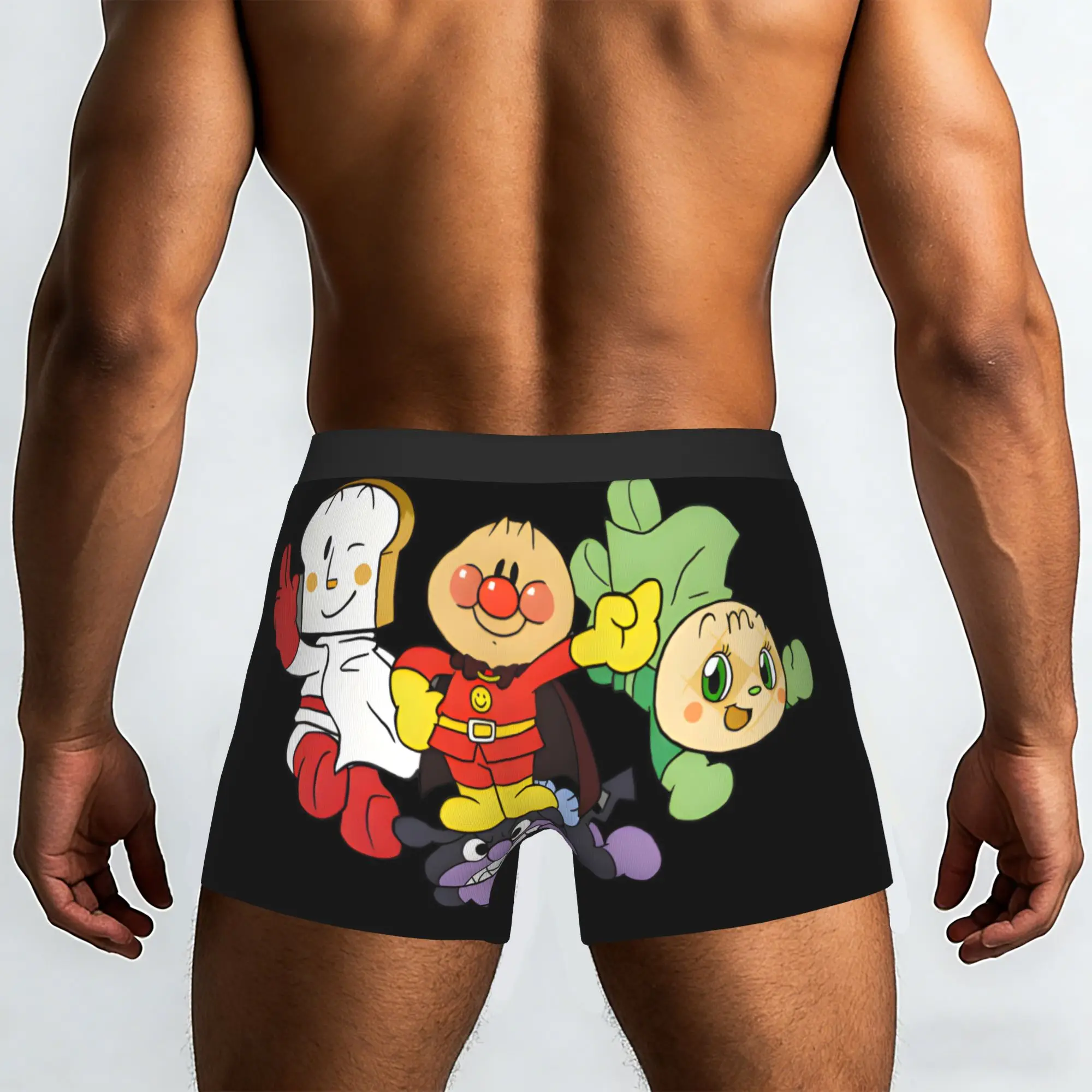 Anime Superhero anyway japan Bandai Anpanman Underpants Breathbale Panties Men's Underwear Comfortable Shorts Boxer Briefs