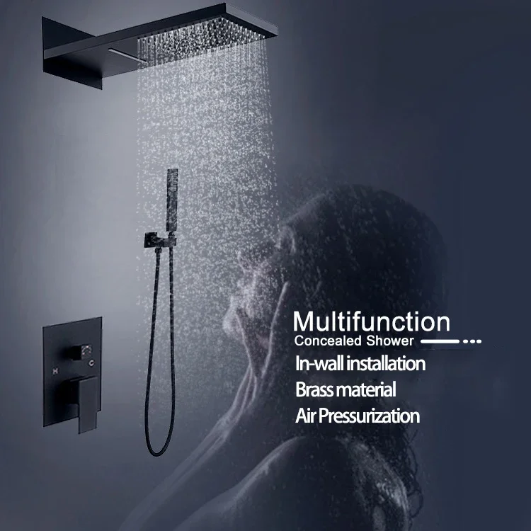 YYHC-Luxury Bathroom Hidden Shower Shower Set Household Top Sprinkler Pressurized Shower