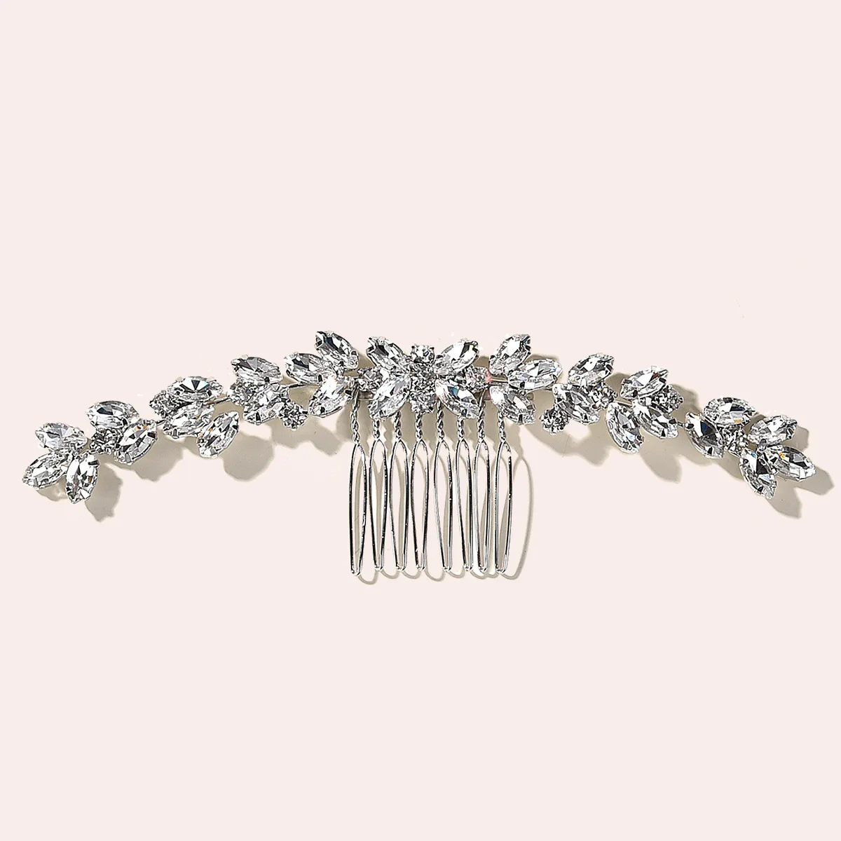 Classical Women's Hair Bun Coiffure Rattan Rhinestone Welding Shaped Hair Comb Wedding Styling Bridal Headdresses