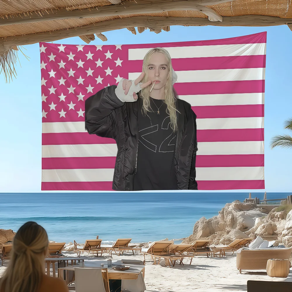 Singer 2hollis Star flag Custom Camping Garden Decor Party Backdrops Wall Art Family Gifts