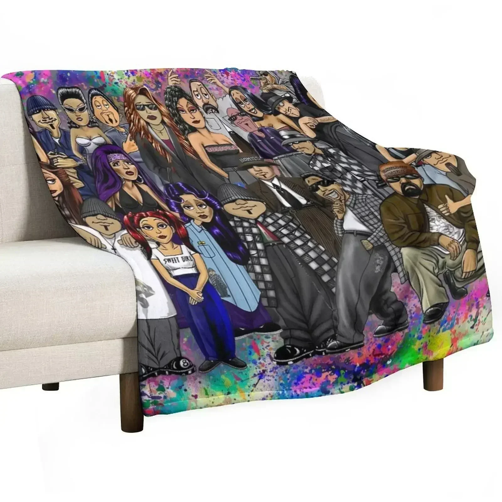 

Lil Homies Throw Blanket Fluffy Cozy Throw Blanket for Home Decor
