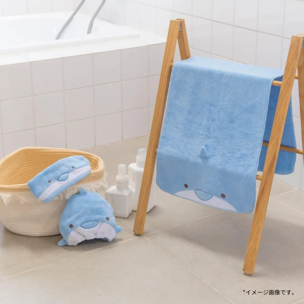 Libuhahato 17811-23 Asciugamano per asciugare i capelli, Cetrioli Animali, Wooper, Lunghezza totale Circa. 39,4 pollici (100 cm), Assorbente