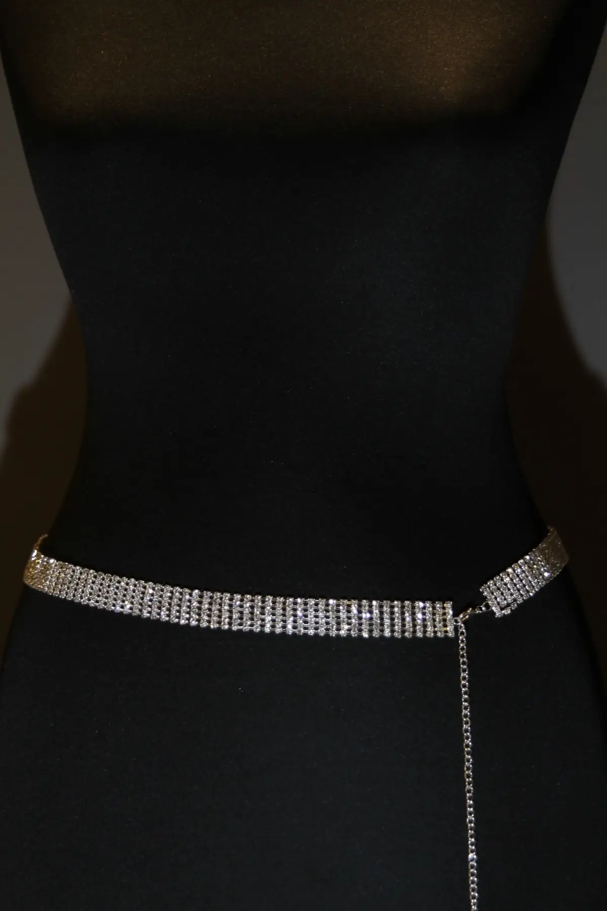 Women's Cubic Zirconia Belt Diamond Silver 6sıra Women Trend Special Belt