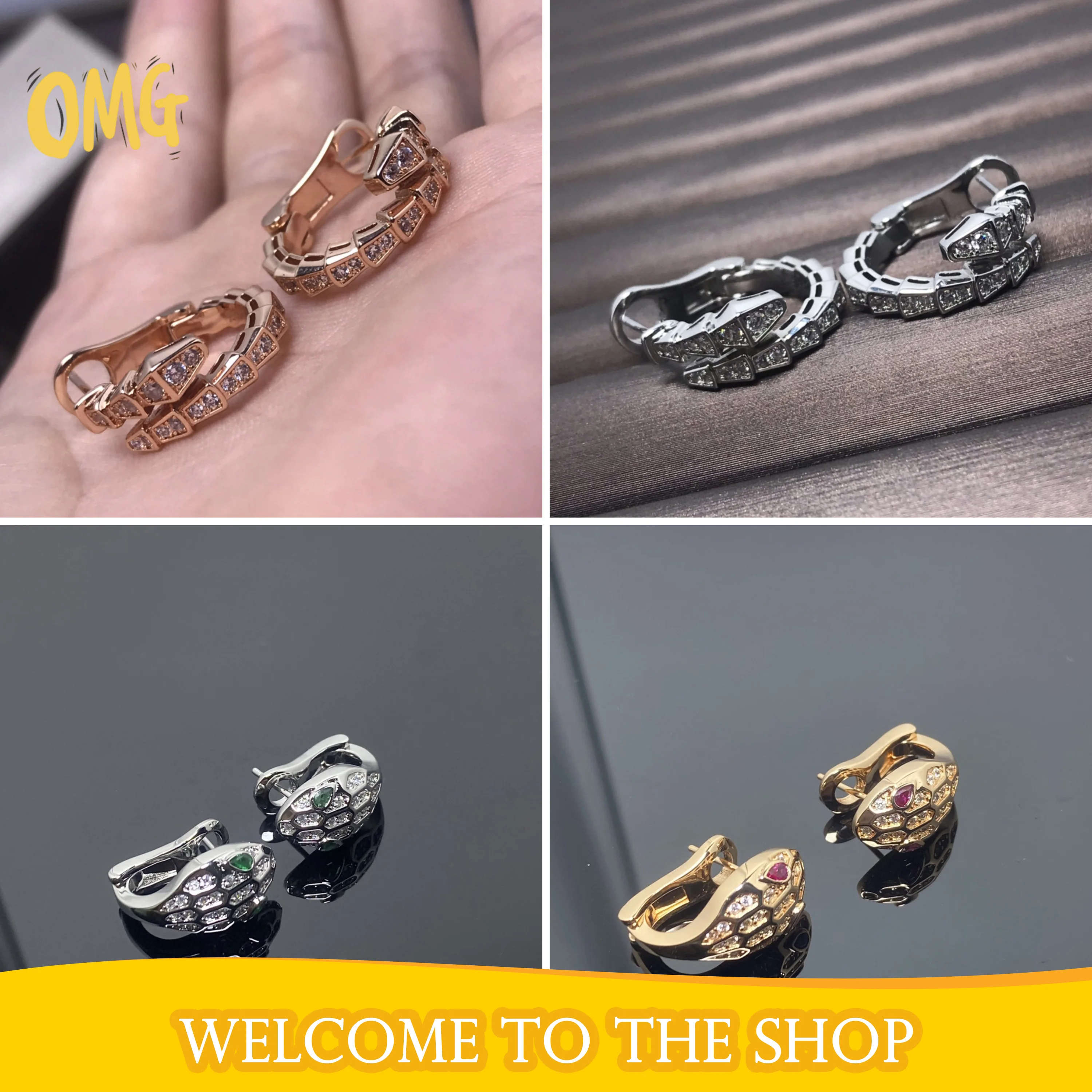 

Stylish 2025 925 Silver Classic Stud Earrings Fashionable Trendy and Versatile Suitable for Work and Party