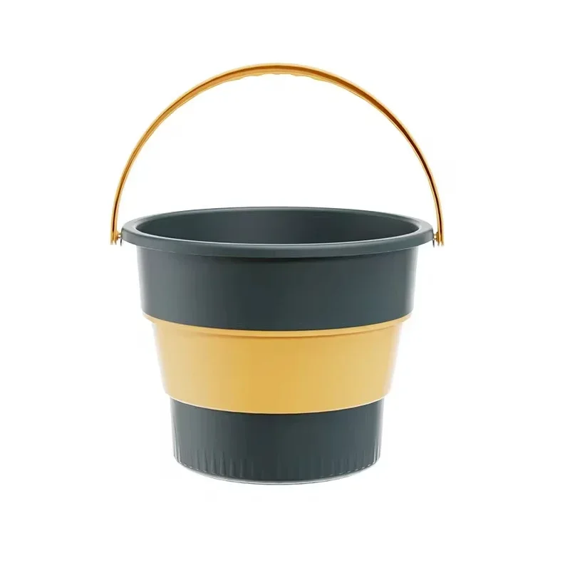 17L Folding Cube Bucket Car Wash Fishing Multifunctional Basin Silicone Collapsible Bucket Large Capacity Household Items