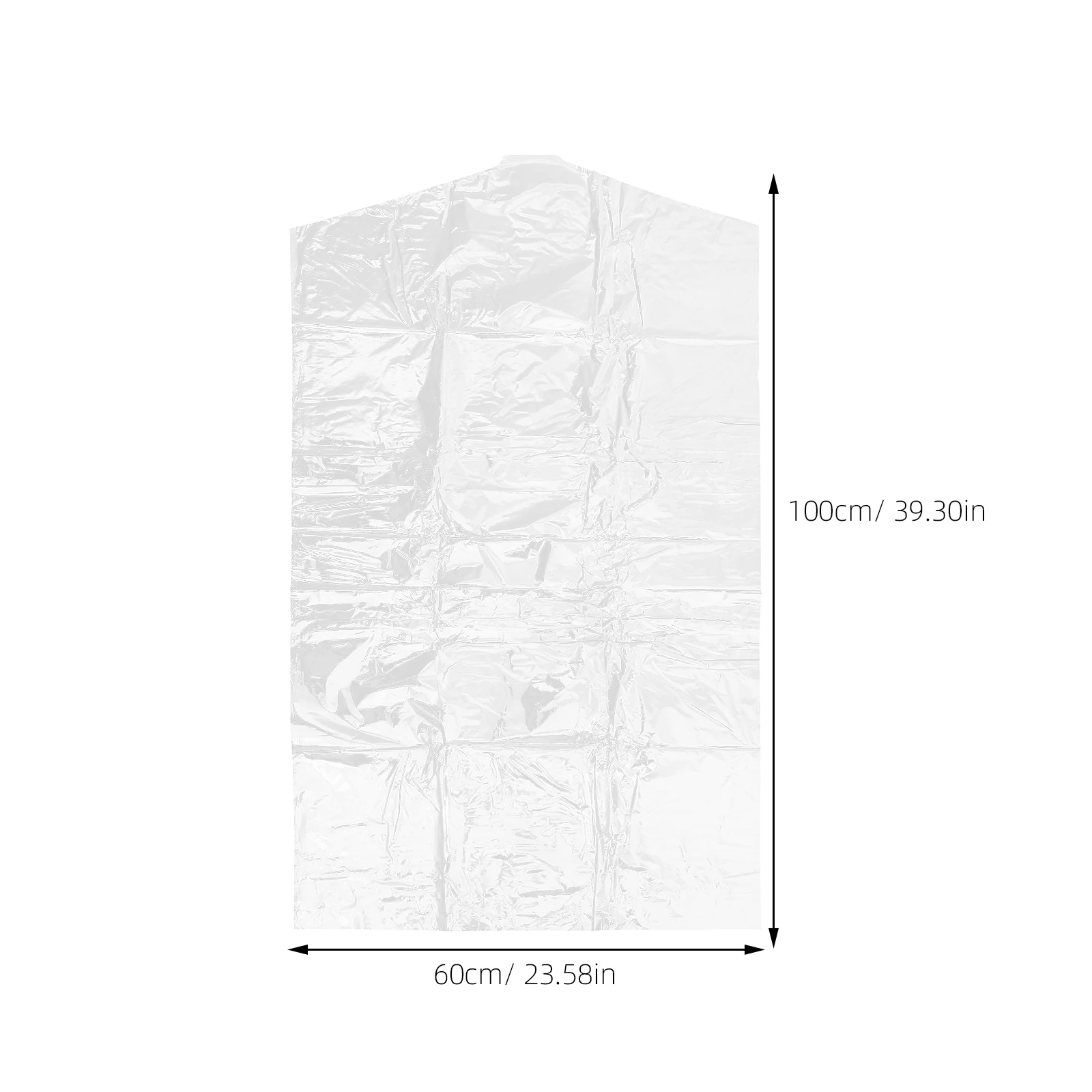 

50 pcs 60*100Cm Dry Cleaning Bag Clothes Cover Garment Shield Water Resistant Dust Moth Protection For Dresses Suits Coats