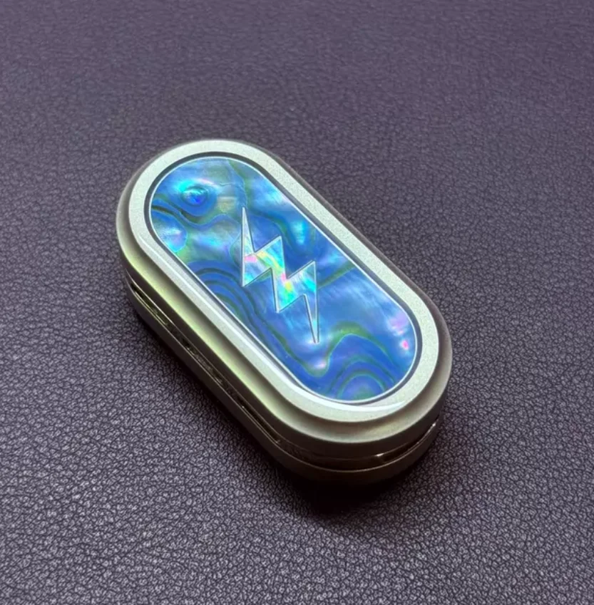 Used EDC Linxin Family Zeus tuning fork shell mother sealed crystal fidget slider decompression toy