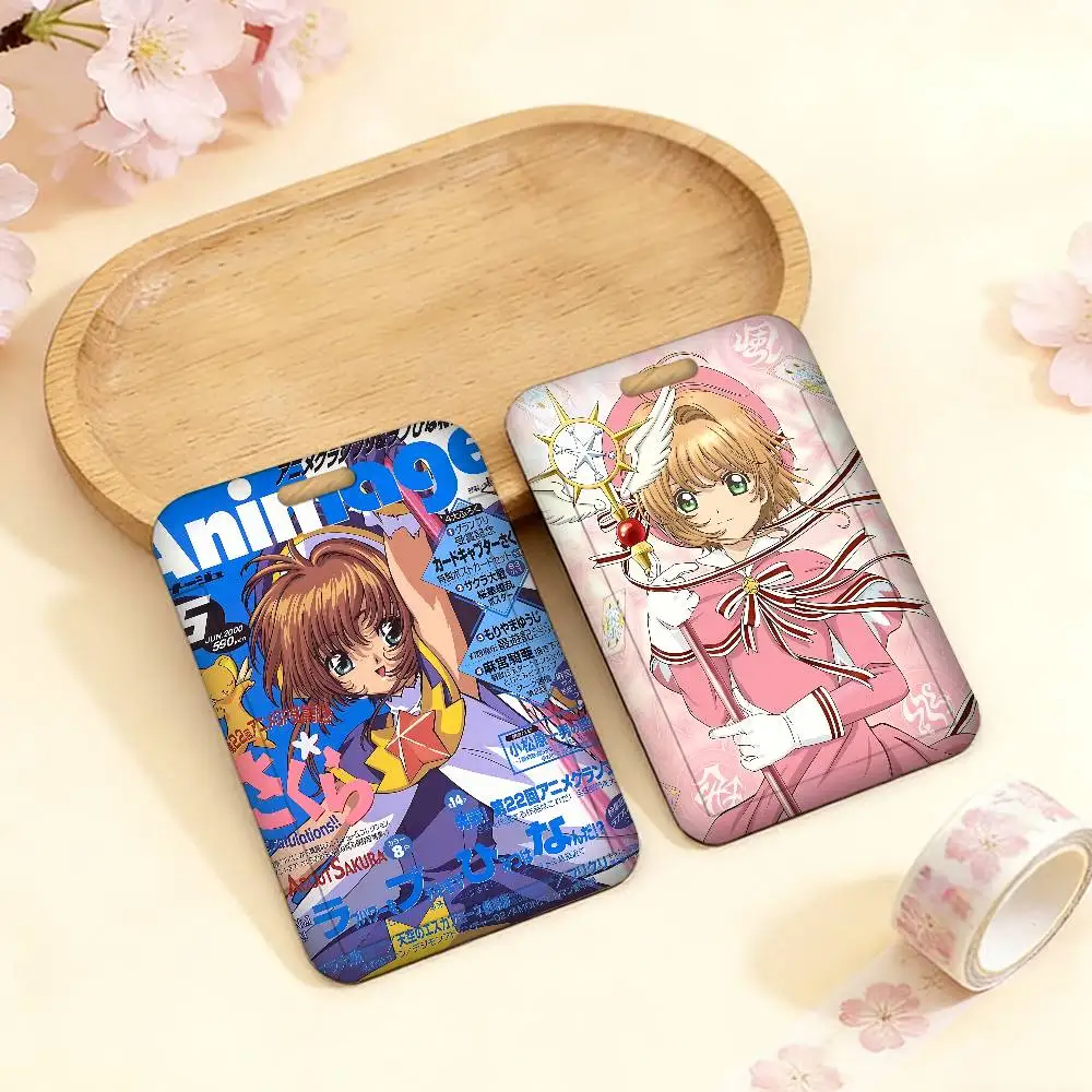 

Держатель для бейджа C-CardcaptorS S-Sakura из ПВХ, чехол для ID-карты для работы, для медсестер, для ключей и кошелька