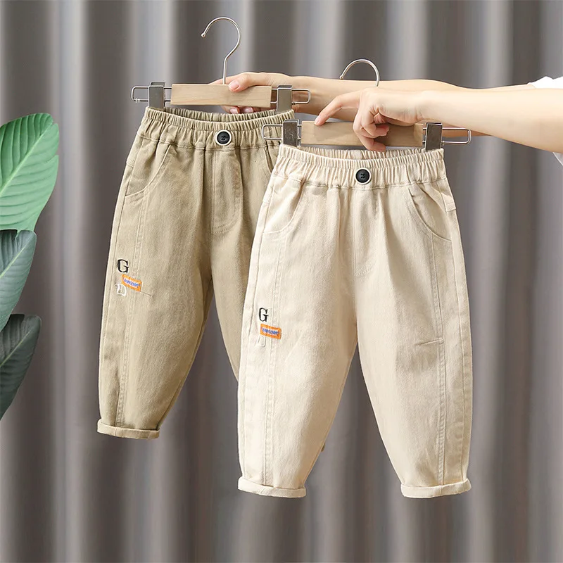 

New Cotton Pants for 2-8Years Boys Casual Pants Infant Kids Children Trousers Clothes Spring Autumn Girls Pants