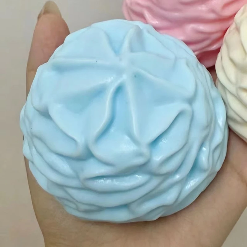 Crispy Cone Ice Cream Blocks & Soft Cream Squishy Stress Relief Toys Handmade Ornament Gift Squeeze Fidget Toy Anxiety Relief - view 6