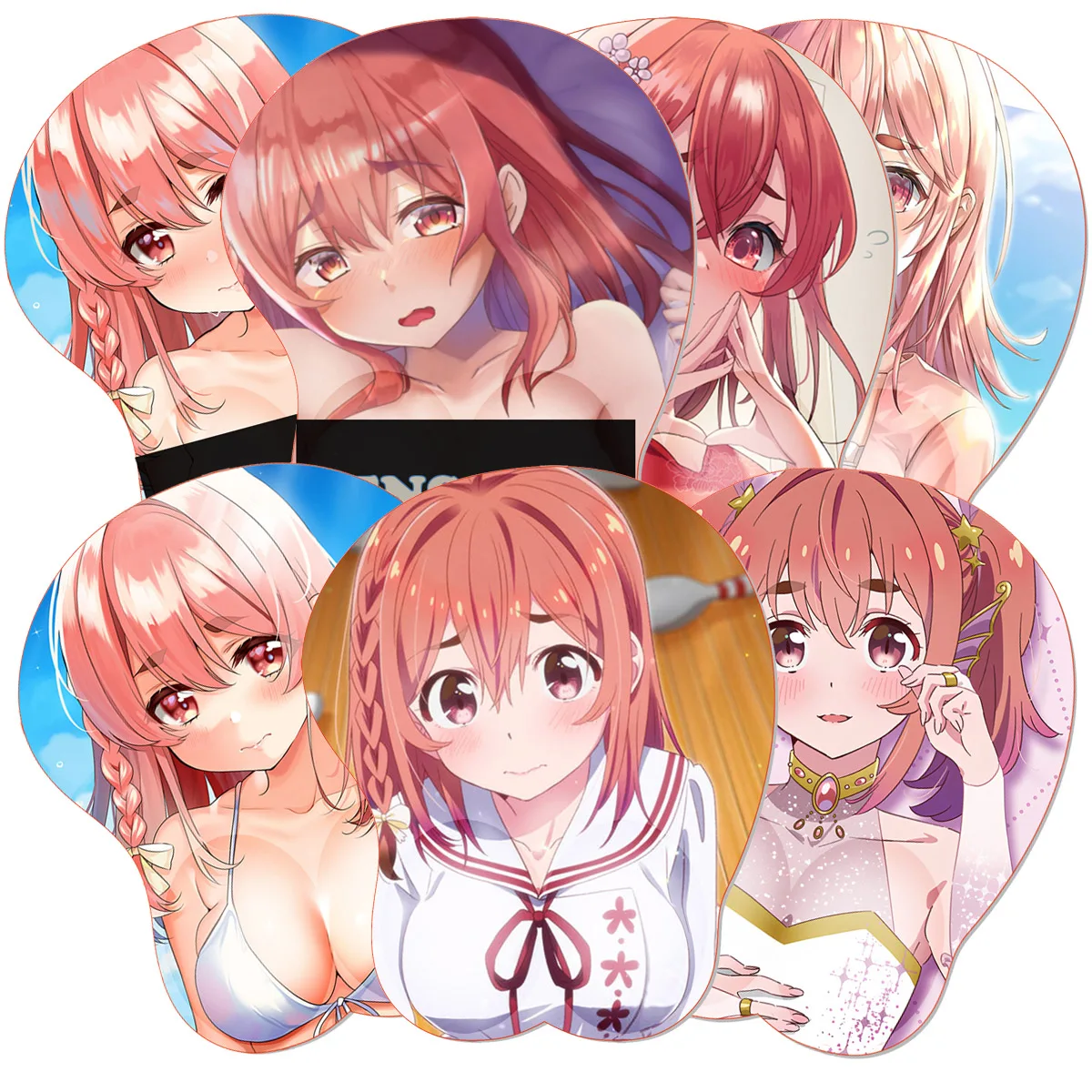 

3D коврик для мыши Boob R_Rent A G_Girlfriend Коврик для мыши Oppai Sakurasawa Sumi Аниме Силиконовая подставка для запястий Сексуальный коврик BULK Коврик для игровой мыши