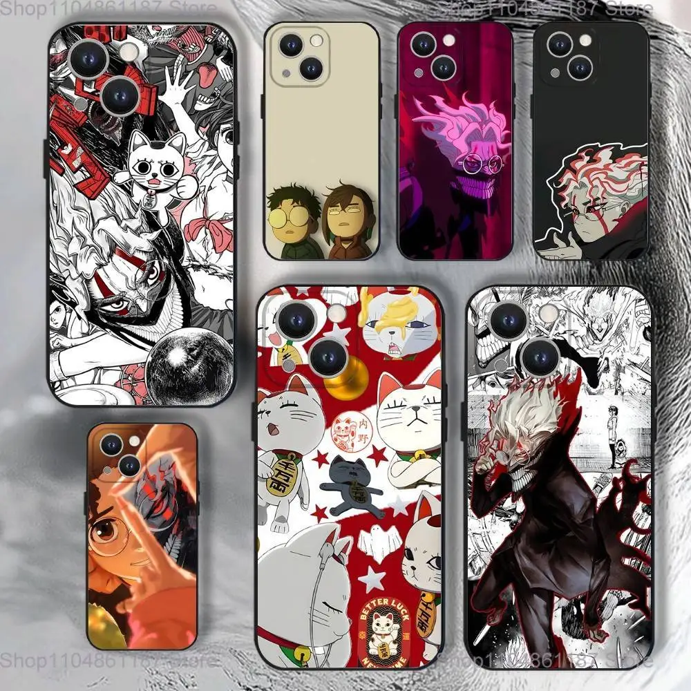 

Anime D-Dandadan Okarun Phone Case For iPhone 17,16,15,14,13,12,11,Pro,XS,Max,XR,Plus,E,SE4,Mini Black Soft Cover