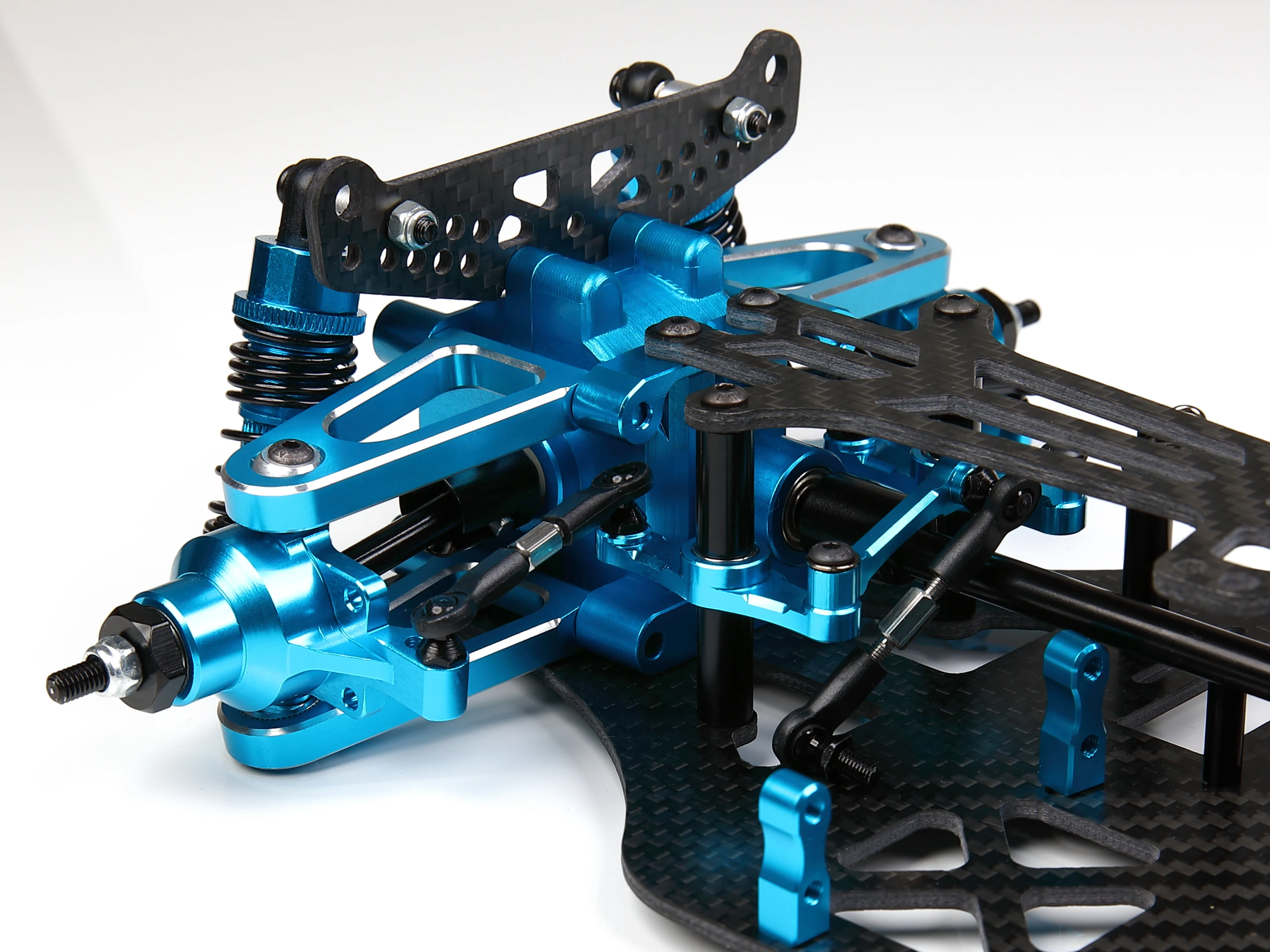 TT-01 CNC Aluminum Carbon Fiber Frame Chassis Upgrade Metal Components for 1:10 TT01 Tamiya 1/10 RC Car