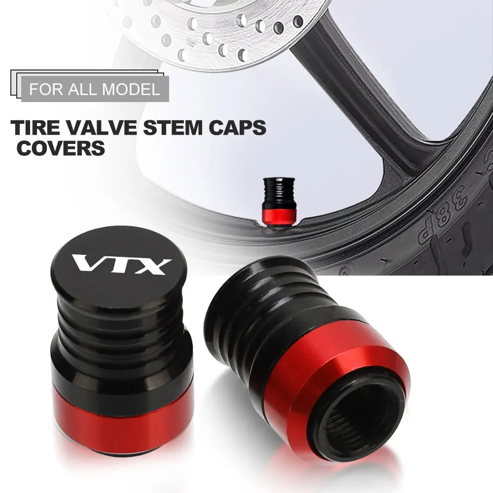

For Honda VTX1300 VTX1800 VTX 1300 1800 Motocycles Accessorie Wheel Tire Valve stem caps Cover Air Valve Caps Stem Cover