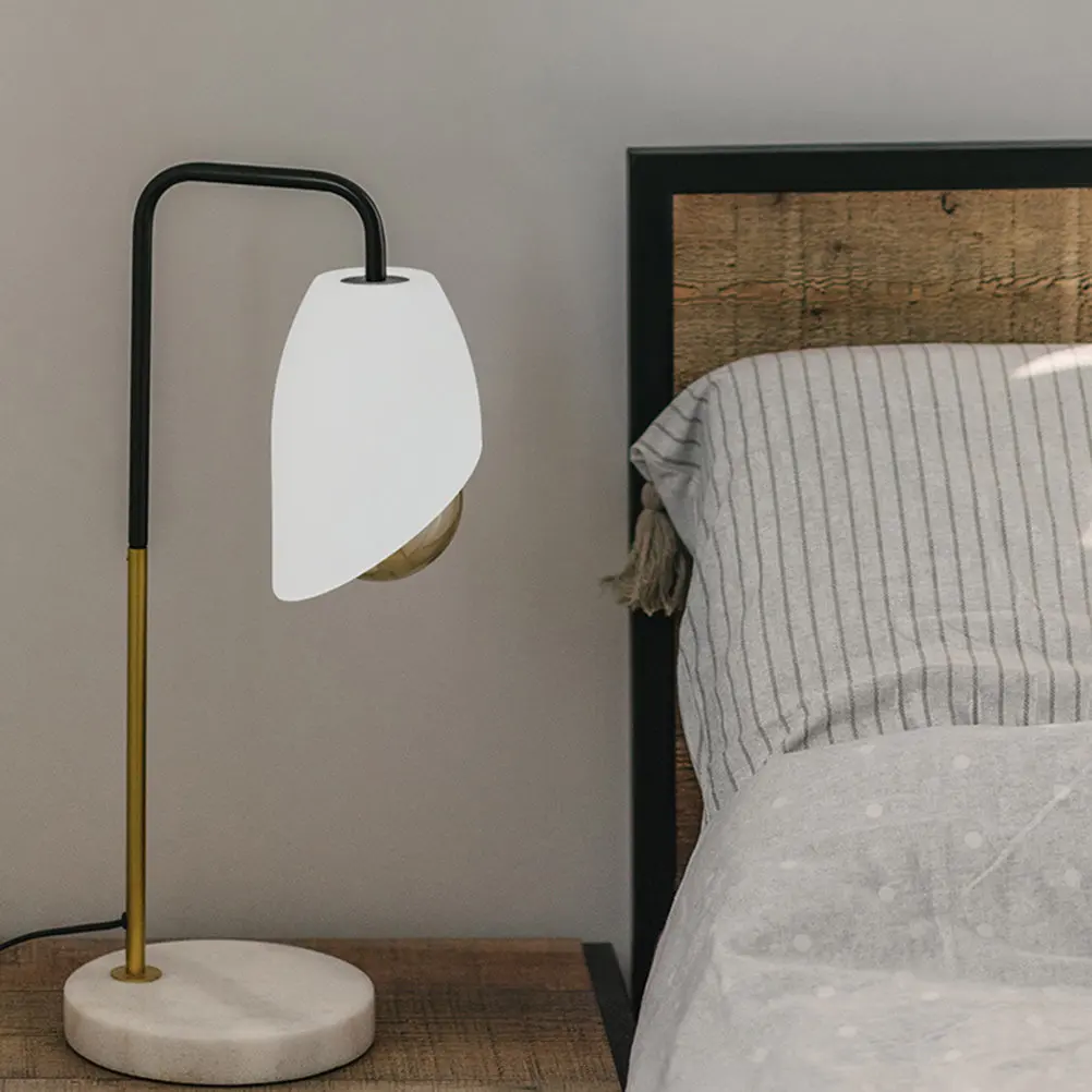4pcs Plastic Inclined Lamp Shade for Table Desk Bedside Floor Wall Hanging Lamps – Warm Gentle Light