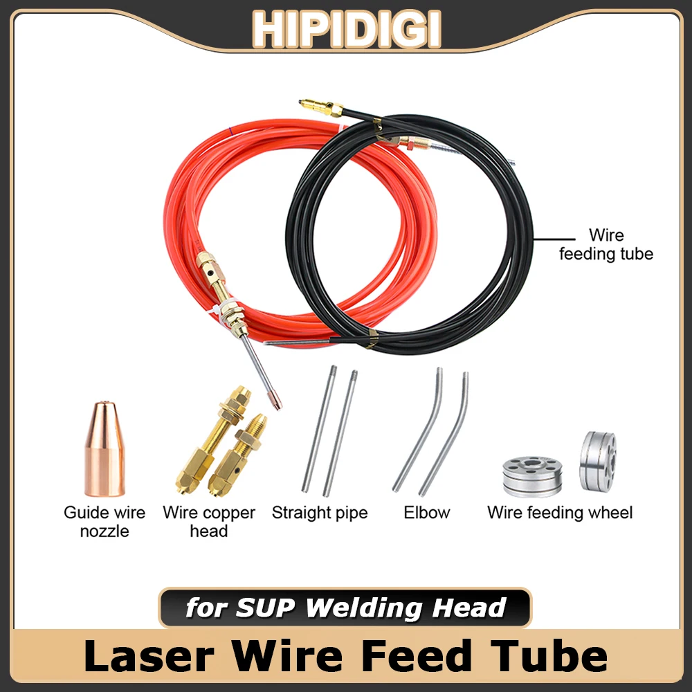 

SUP Wire Feeding Tube Guide Welder Wire Graphite Hose 5m Aluminum Laser Welding Machine Wire Feeder Accessories for Qilin SUP