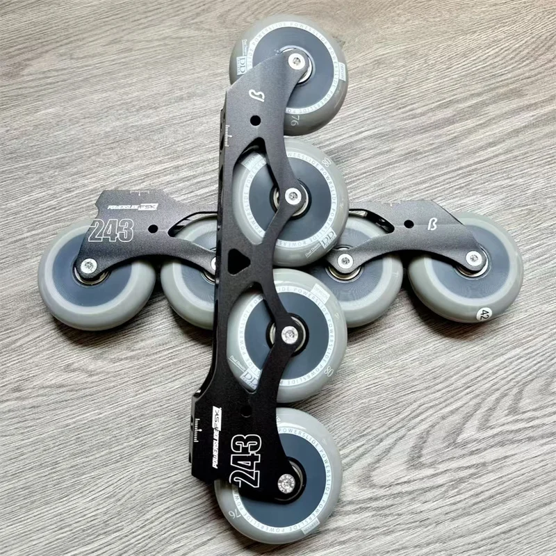 243MM 76mm 80mm Powerslide Beta FSK Roller Skating Base with DD Inline Skating Wheel 165mm Mount Hole Slalom FSK Base PS SEBA