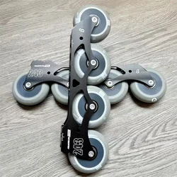 243MM 76mm 80mm Powerslide Beta FSK Roller Skating Base with DD Inline Skating Wheel 165mm Mount Hole Slalom FSK Base PS SEBA