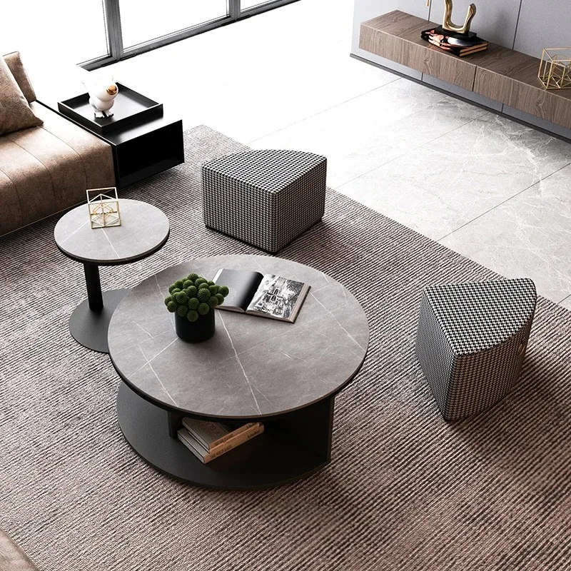 

Nordic Makeup Coffee Tables Side Square Farmhouse Round Table Modern Restaurant Table Dressing Meubles De Salon Home Furniture