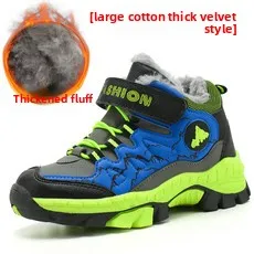 

Winter Hiking Shoes Boy Kids Snow Boots Teenagers Children Shoe Walking Climbing Sneakers Leather Waterproof Non-slip Sport Warm