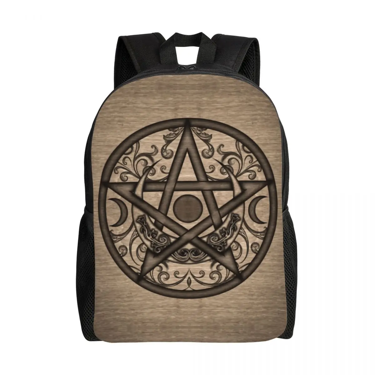 Custom Goth Pentagram Backpacks Women Men Fashion Bookbag for College School Wiccan Witch Witchcraft Bags