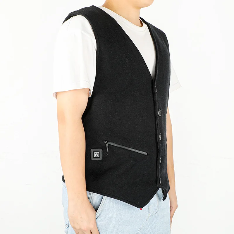 Christmas heating vest USB charging heating clothing heating cotton jacket constant temperature electric vest intelligent heatin