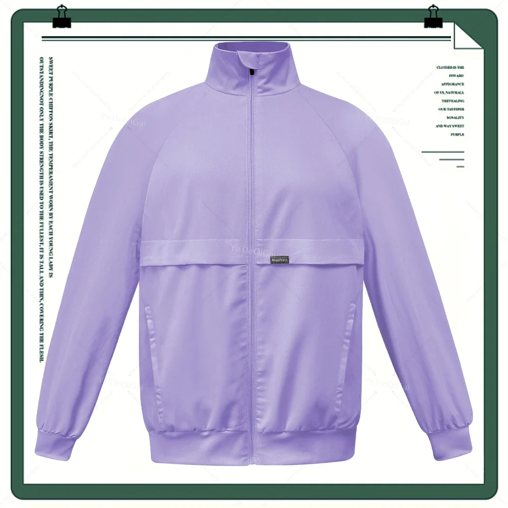 Long Sleeve Scrubs Jacket Fashion Jogging Coats Medical Doctor Nurse Out Coat Hospital Nursing Uniforms Autumn Winter Work Wear