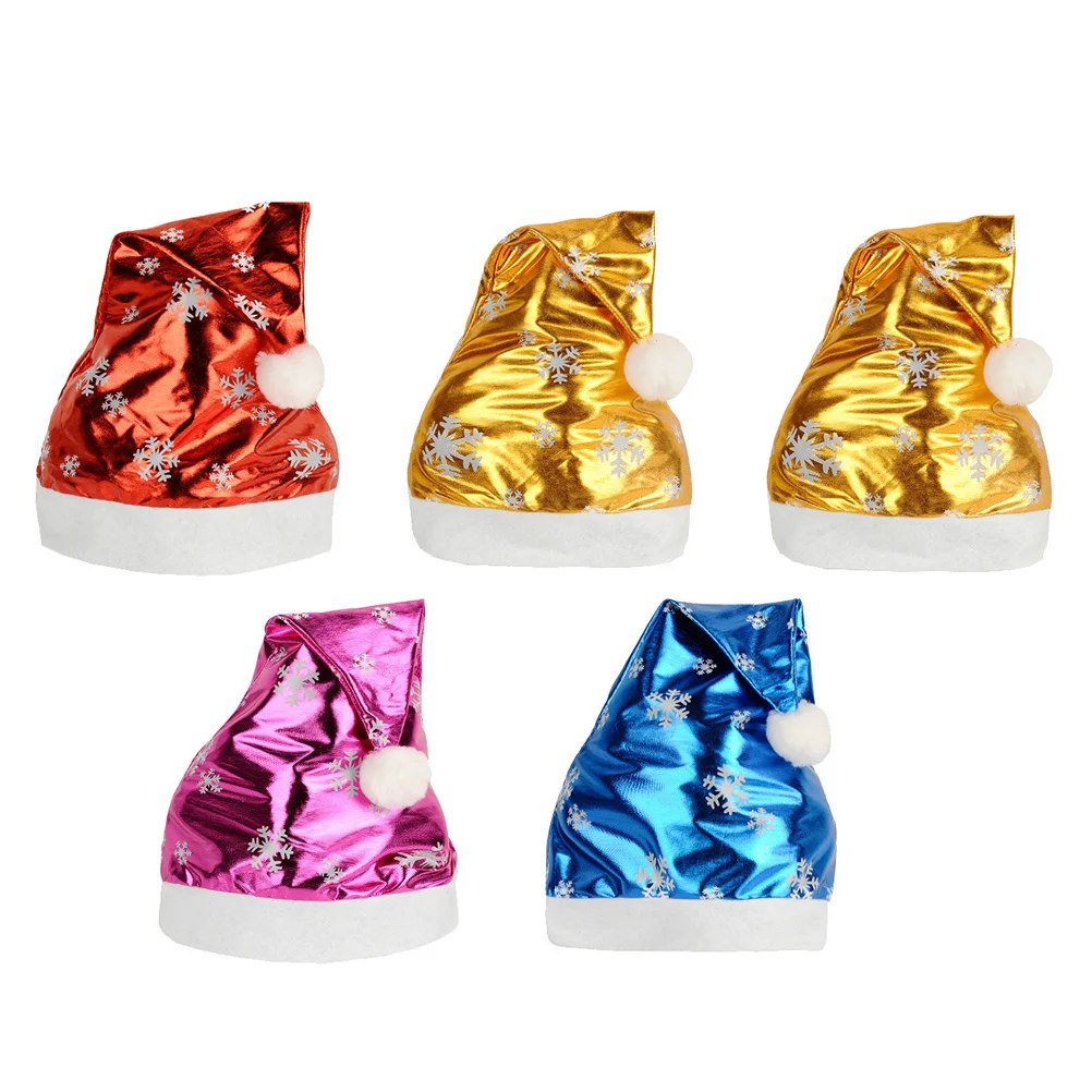 

5pcs Christmas Snowflake Design Premium Material Santa For Kids Adults Holiday Party Decor Snowflake Fashion Christmas