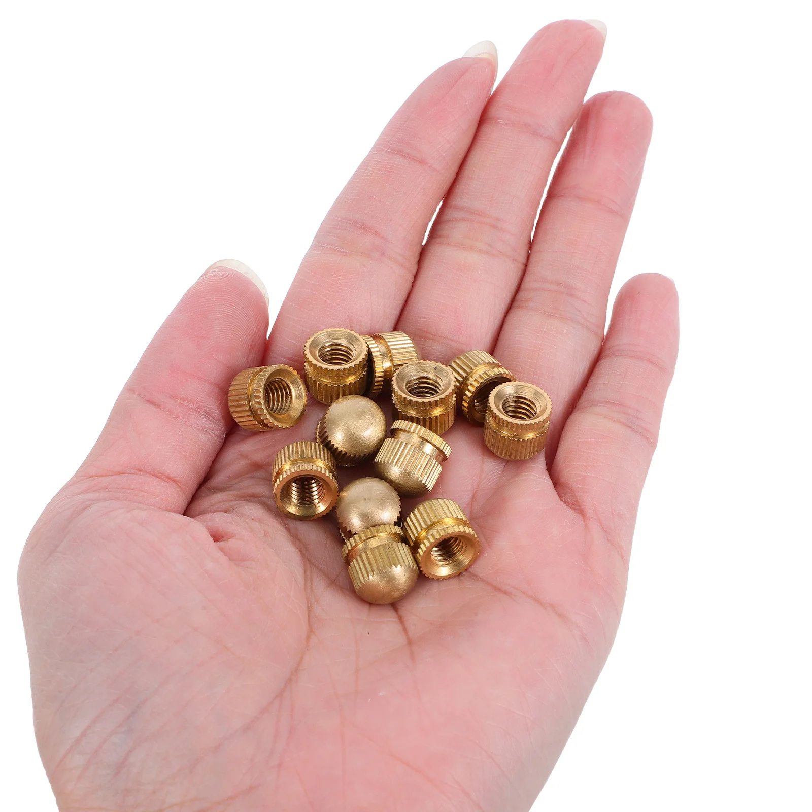 

12pcs Brass Accessories 6Mm Threaded Decorative Finial Cap For Ceiling Pendant Lights Fixture Screw Lamp Shade Screw Cap Caps