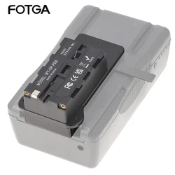 FOTGA V-Lock Battery Plate Adapter V Mount Plate For Sony NP-F Battery Monitors Cameras Battery Buckle Power Supply System Dummy