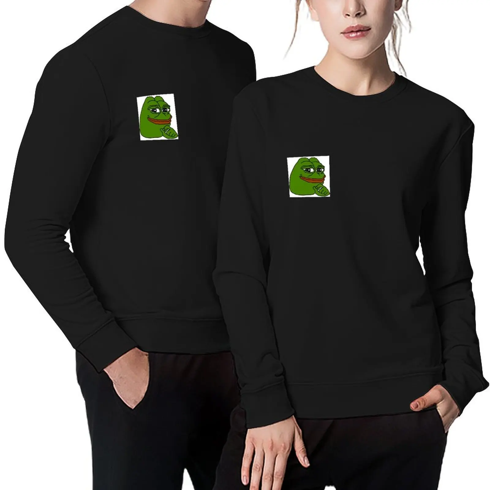 

Smug Pepe Pullover autumn men's sweat-shirt set clothes for men aesthetic clothing men's sweatshirts