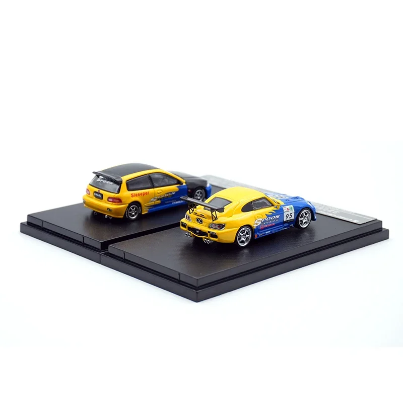 SWในสต็อก1:64ช้อนS2000 EG6 Diecast DioramaรถคอลเลกชันStreetนักรบอาวุธ