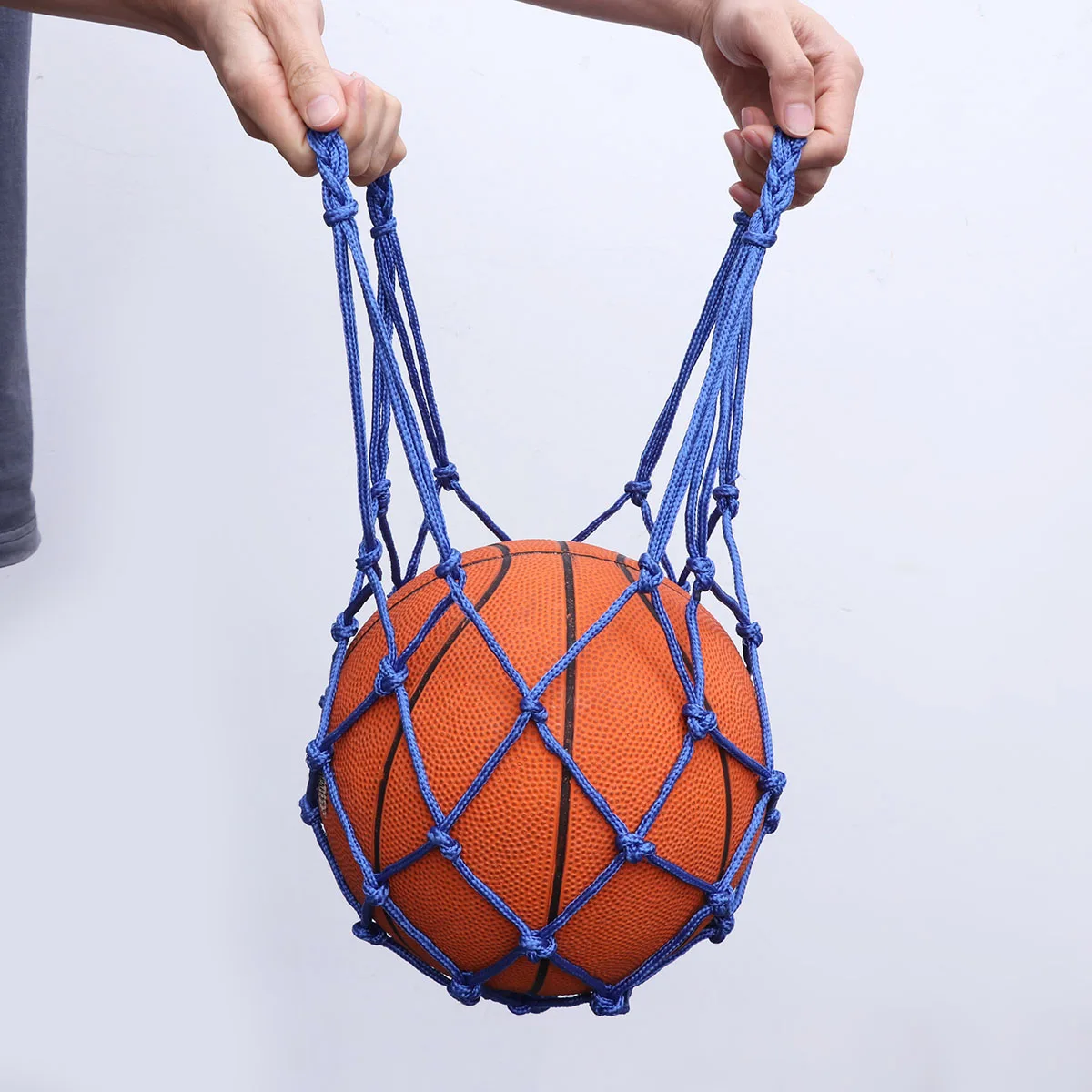

3pcs Heavy Duty Nylon Mesh Bag Waterproof Drawstring Sports Ball Carrier Football Net Storage Bag Thickened Straps Yellow Black