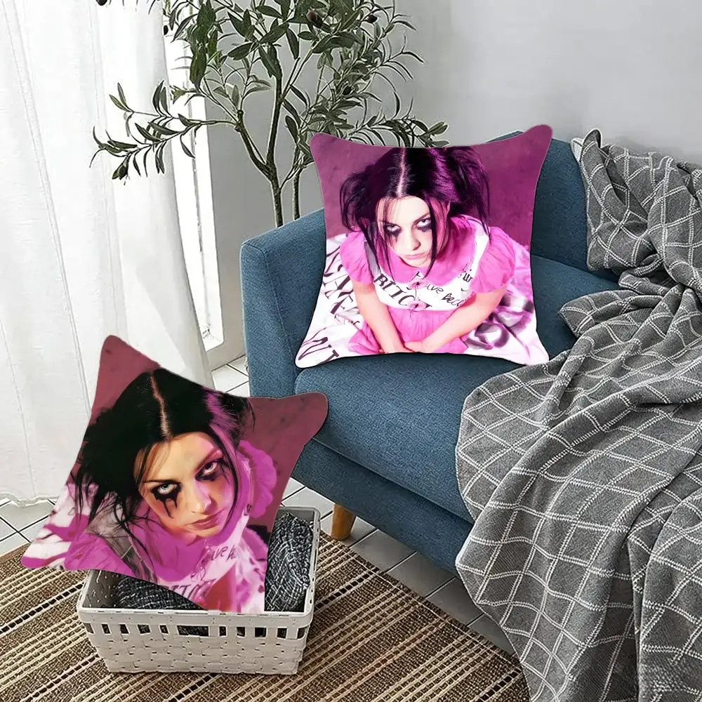 Emotional Rock-Band E-Evanescence Cushion Cover Fluffy velvet Nordic style plush Living room sofa decorative