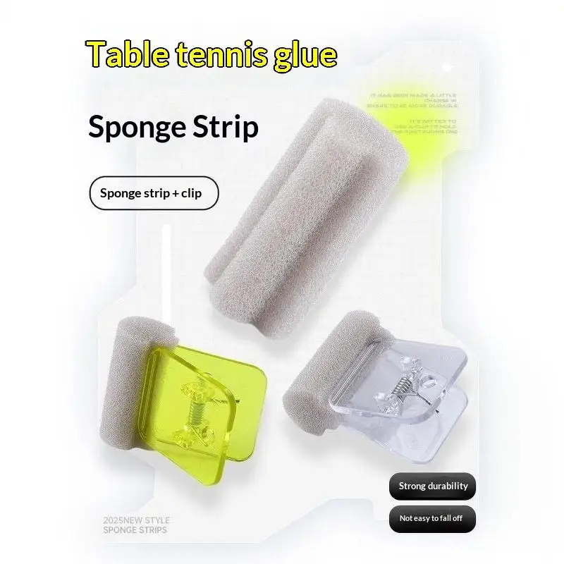 15Pcs/Pack Table Tennis Inorganic Glue Sponge: Brush With Clip Racket Rubber Application Tools