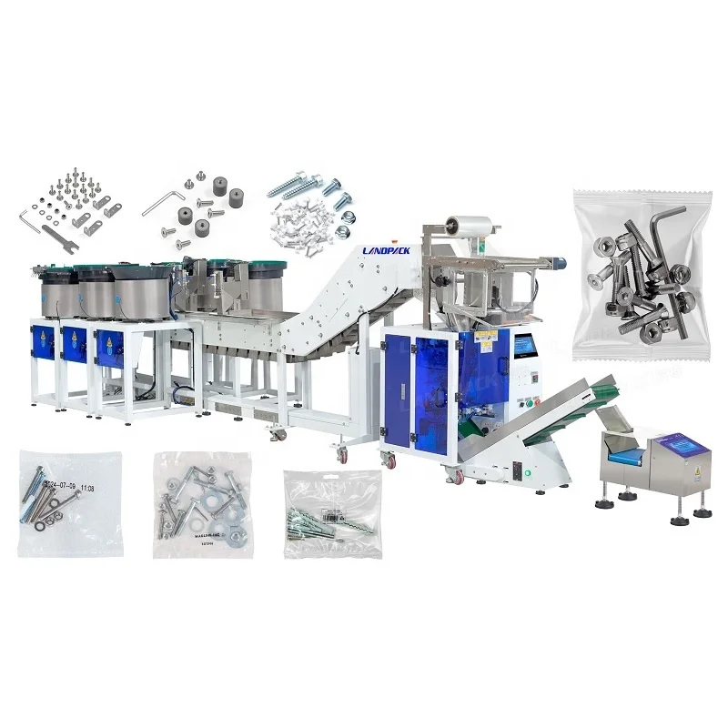 

Automatic Hardware Screw Fastener Bolt Counting Packaging Machine Nut Automatic Packing and Fill Machine with weighing checker