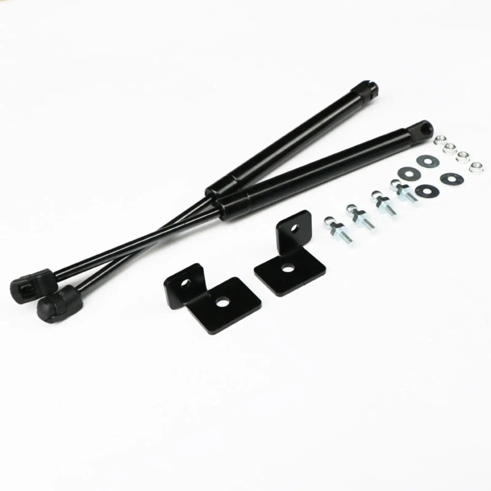 Car Bonnet Support Strut Gas Spring Carbon Steel with Nuts Washers for Smooth Hood Lifting Operation