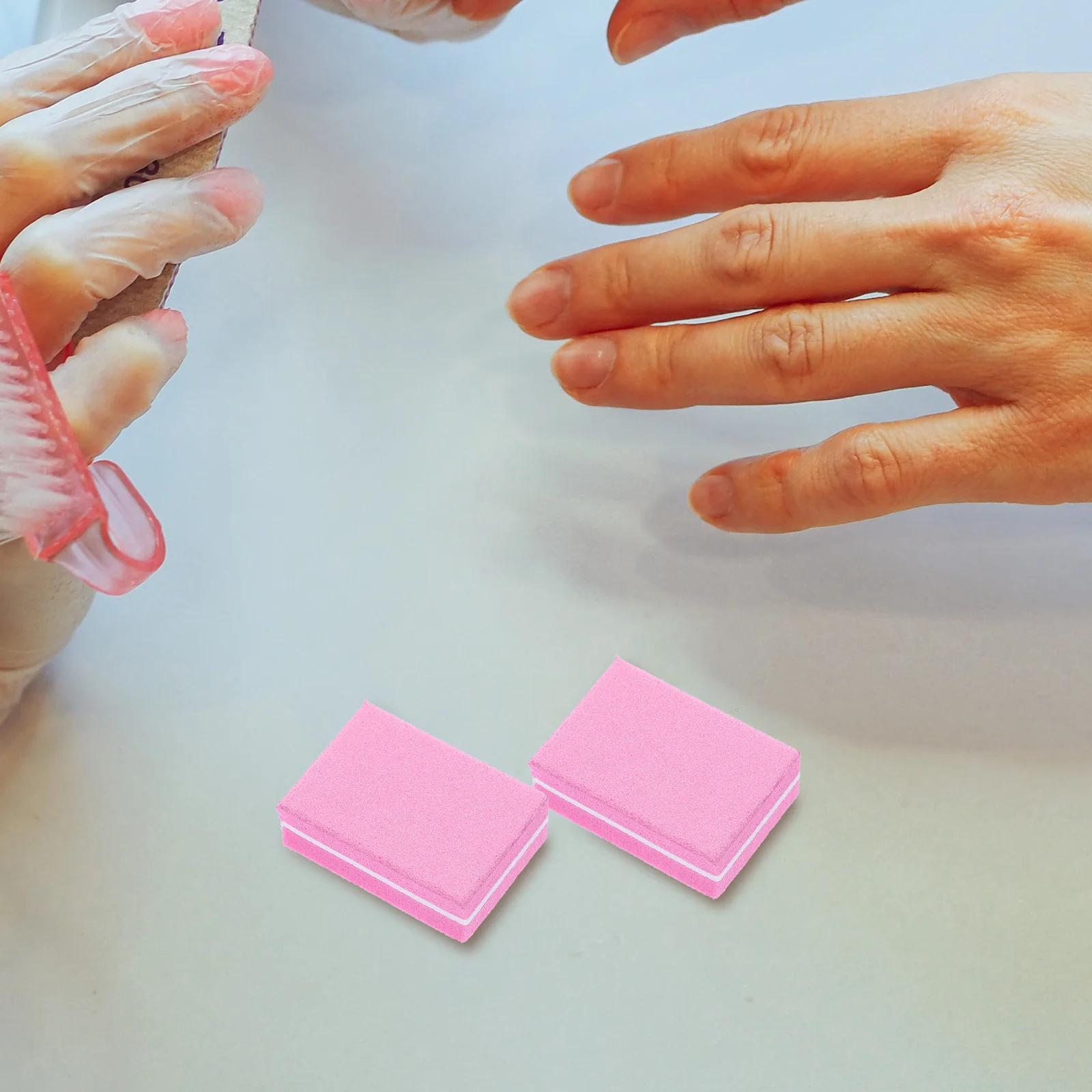 50 قطعة ملف الأظافر الإسفنجية الصغيرة مزدوجة الجانب عازلة كتلة الملفات لأظافر القدم طحن مانيكير باديكير مستلزمات الأظافر