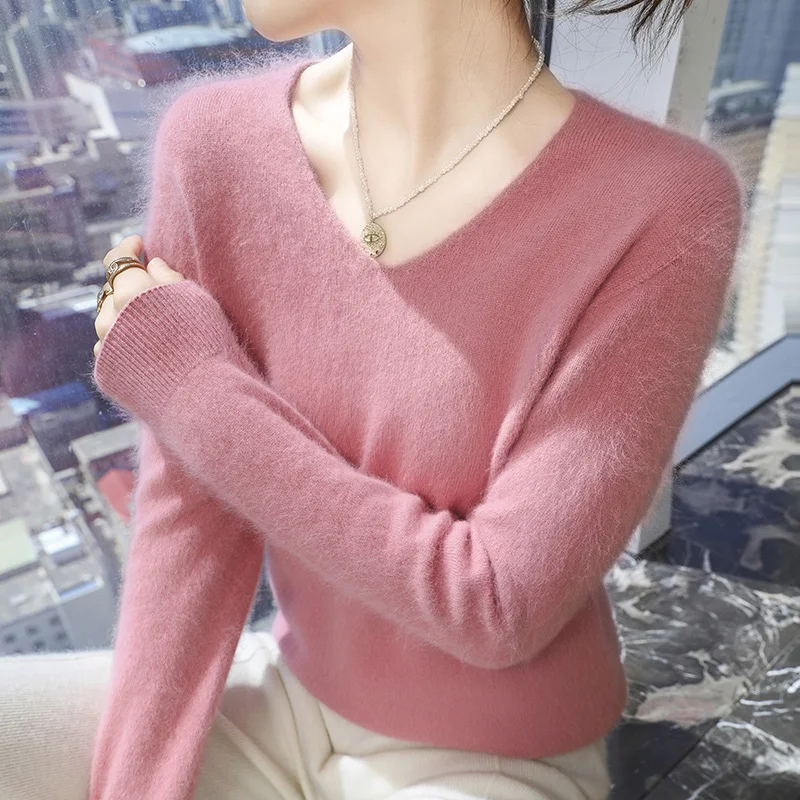 

Winter Warm Fuzzy Sweater Women's Mink Like Plush Cozy Pullover