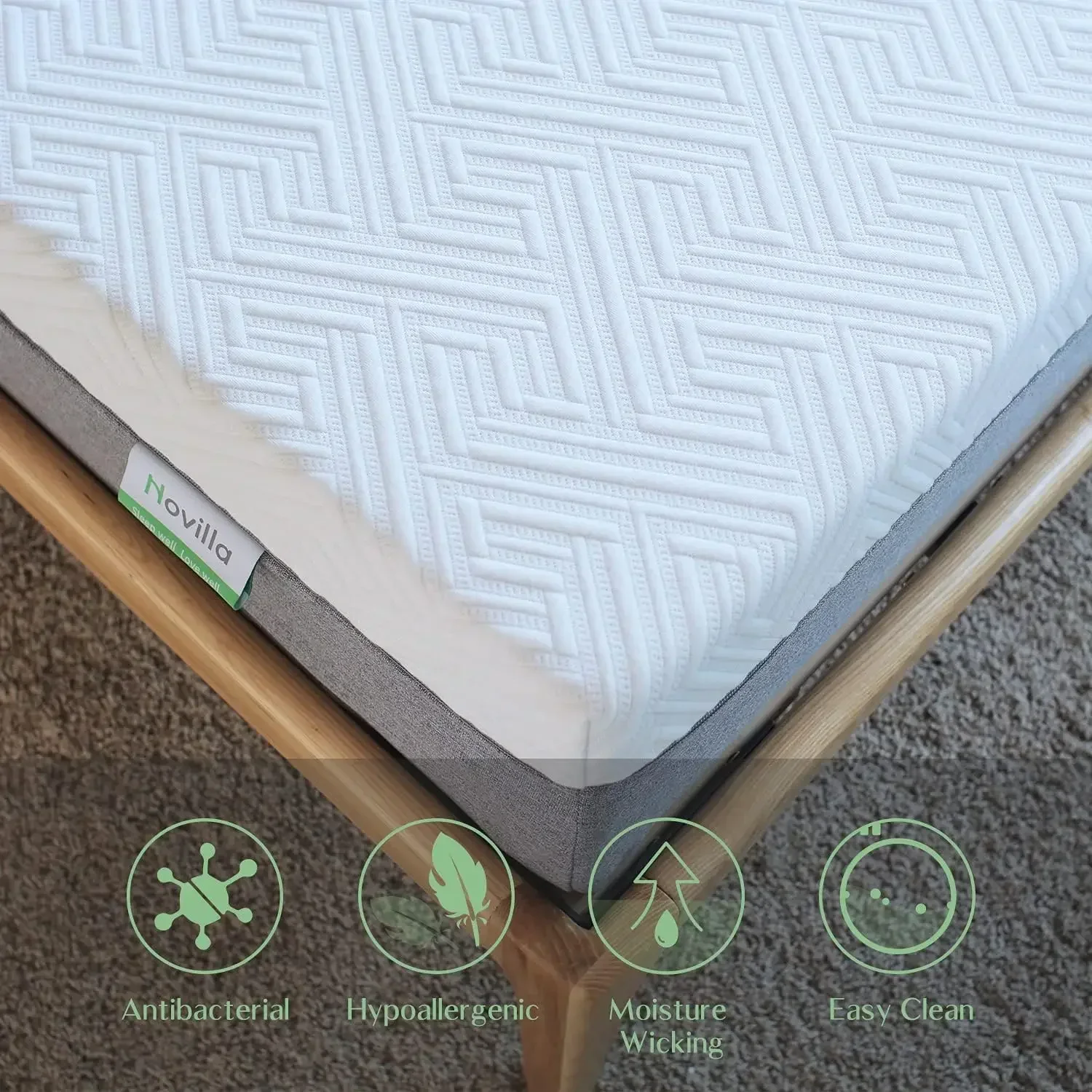 California King Mattress, 12 Inch Gel Memory Foam Cal King Mattress for Cool Sleep & Pressure Relief, Medium Plush Feel