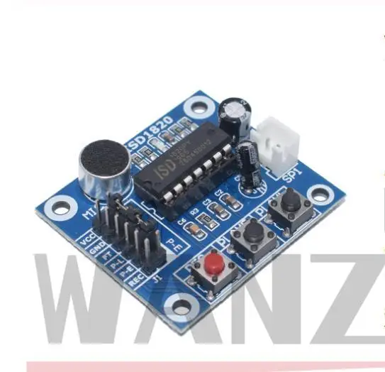 ISD1820 recording module voice module the voice board telediphone module board with Microphones + Loudspeaker