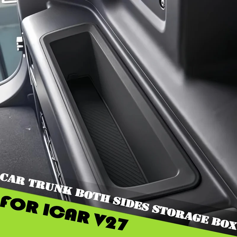 

Car Trunk Both Sides Storage Box Suitable for Chery ICAR V27 2026 Modified Auto TPE Waterproof Storage Box Interior Accessories