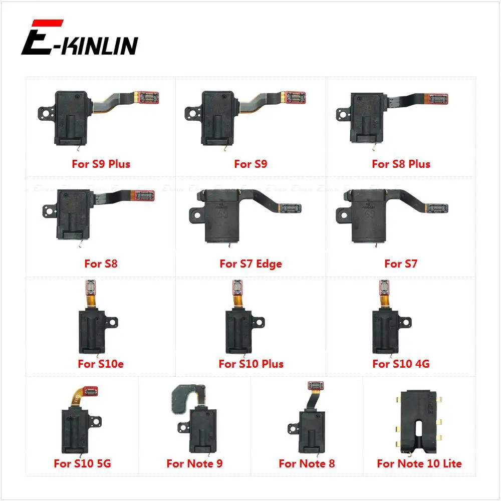 Headphone Jack Ear Earphone Audio Flex Cable For Samsung Galaxy S7 Edge S8 S9 S10 Plus S10e Note 10 Lite 8 9 Port Connector Part