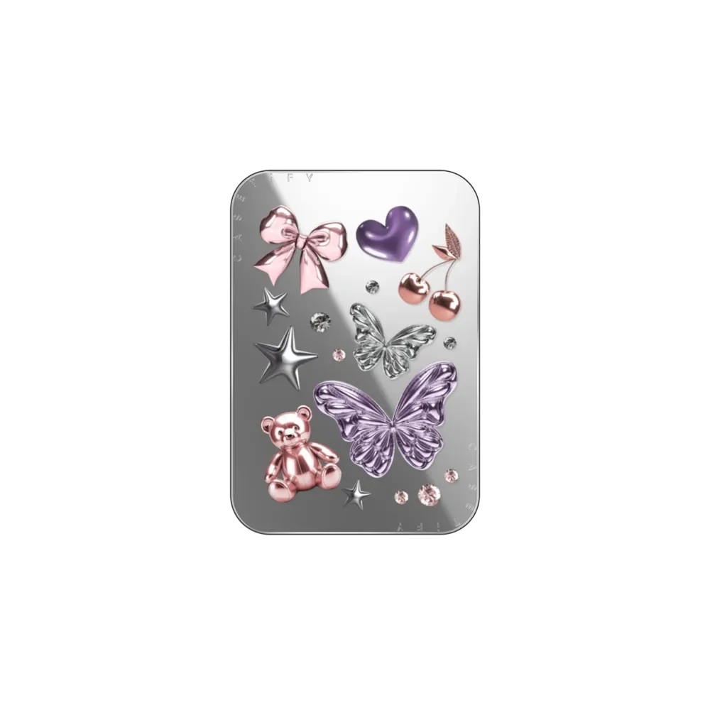 CASETiFY Metal rhinestones Series Magnetic Phone Holder Card Pack for iPhone 17 16 15 14 13 12 11 for Samsung S25 S26 A57 A36 view 6